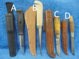 Puukko tai veitsi, KJ Mora- Kuusamon Uistin- Marttiini- Kauhavan? , R842