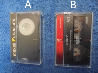 Videokamerakasetti, Maxell GX-Black FC-30 tai Sony MP Standard 60, B822