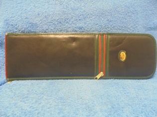 Tie Rack London, nahkainen solmiokotelo, matkalaukun listarvike, V465
