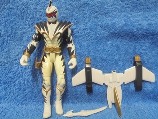 Power Rangers White talking Dino Thunder 2003, figuri, E737