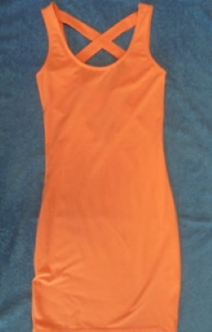 Ginatricot, koralli naisten hihaton mekko, koko XS, V968