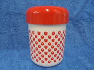 Plastex 687, Bally-purkki, punainen/ valkoinen, A1083