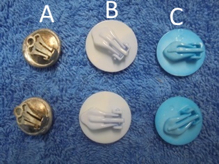 Klipsikorvakorut, metalliset tai muoviset, V864