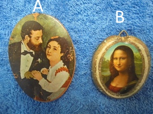 Renoir A Couble- rintakoru tai Leonardo da Vince Monalisa- riipus, V987