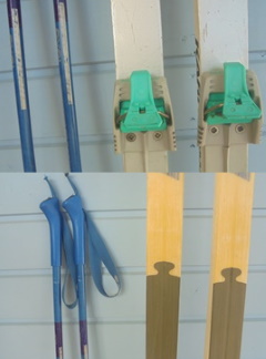 Karhu Multigrade sukset, Salomon-side, Exel Nova-sauvat, B44