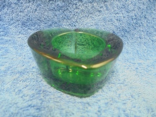 Pentik, vihre lasinen tuikkukuppi, Sydn, A3751