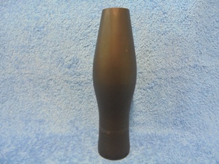Riihimen lasi, mattamusta maljakko, Aimo Okkolin, A3051