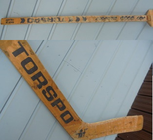 Torspo 6000 Catapult, vanha puinen j��kiekkomaalivahdin maila, B523