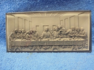 Jeesuksen viimeinen ateria, muovipllysteinen laatta, S1227