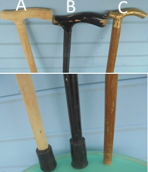 Puinen k�velykeppi, k�ytetyt/ vanhat tavarat, V83