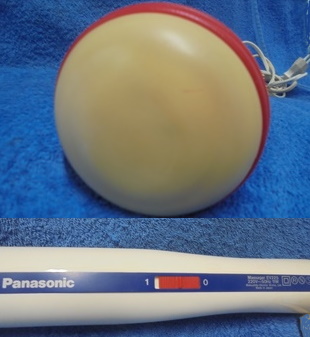 Panasonic EV225, s�hk�inen k�sik�ytt�inen hierontalaite, vintage, ker�ily, V1057