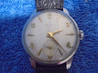 Vanha Zenith Sporto- miesten rannekello, vedett�v� kello, V380