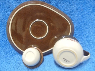 Kermansavi, aamiaissetti, �idin kuppi-  lautanen- munakuppi, Hein�, A3898