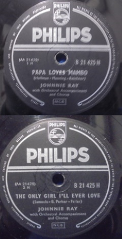 Johnnie Ray, Papa Loves Mambo/ The Only Girl !'ll Ever Love, sellakka, M684