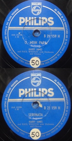 Harry James & Paul Weston, O mein Papa/ Serenata, Sellakka-nilevy, M663