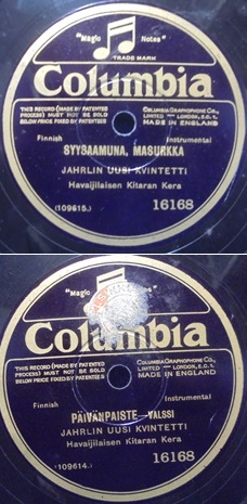 Jahrlin uusi kvintetti, Pivnpaiste-valssi/ Syysaamuna masurkka, sellakka, M690