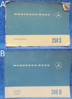 Mercedes-Benz, omistajan k�sikirja, 250S tai 200D, K1820