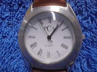 PCA Quartz, rannekello, ruskea nahkahihna, k�ytetty tavara, V1066