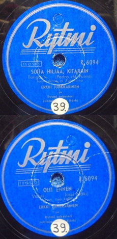 Erkki Junkkarinen, Soita hiljaa, kitarain/ Olit ennen, Sellakka-��nilevy, M718