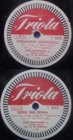 Tapio Rautavaara, Kukkakaupan ulkopuolella/ Juokse sin� humma, sellakka, M721