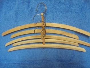 Vanhat puuhenkarit 5kpl, metallinen koukku, S798