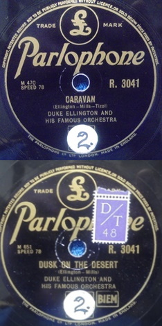 Duke Ellington and Orch, Caravan/ Dusk On The Dessert, sellakka, M729
