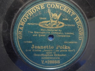Grammophon Orkester, Jeannette Polka, Sellakka-��nilevy, antiikki, M752