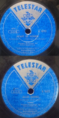 Georges Boulanger, Avant De Mourir/ Alles Dunkel, sellakka, M766