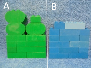 Lego Duplo, palikat, vihreät tai siniset , E938