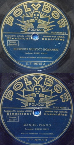 Erkki Eirto, Nuoruus muistoja- romanssi/ Manon-tango, sellakka, M759