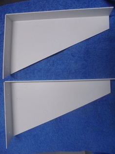 Metalliset valkoiset hyllynkannakkeet 2 kpl, H32