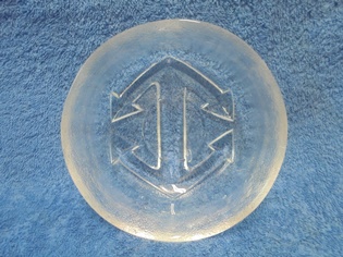 Kirkas pieni lasikulho, Ankkuri-koriste, A1404