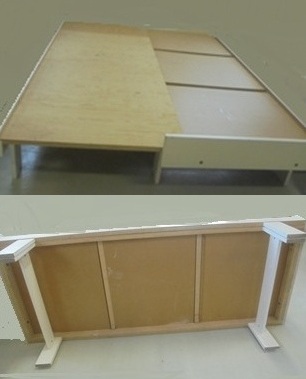 Valkoinen levitett�v� vaneripohjainen laveri, H62