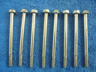 Pitk�t pultit 8kpl, 11cm, lyhyt kierre, kuusiokanta, T283