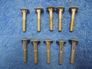 Lukkokantapultit 10 kpl, 5x38mm, kupukannan halkaisija 15mm, T234