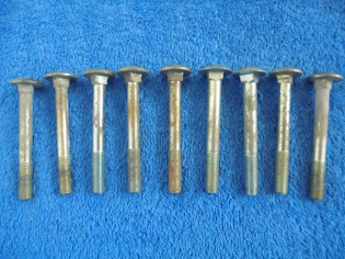 Lukkokantapultit 9kpl, 7x75mm, kupukanna halkaisija 19mm, T230