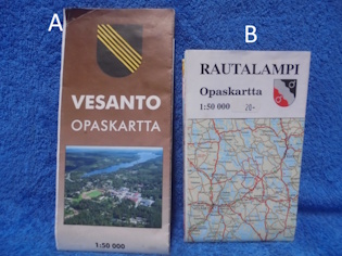 Opaskartta 1:50 000, Vesanto 2005 tai Rautalampi 1994, L112