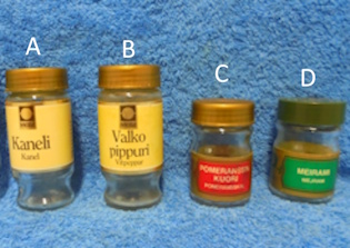 Tyhj� lasinen maustepurkki, R438