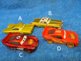 Disney/ Pixar, Autot, Ramon, Coupe de Ville, Salama Mcqueen, E528
