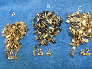 I-kiskon liuku ja nipistin 30 kpl+ 2 stopparia, verhotarvikkeet,  S767
