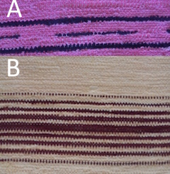 Poppanakaitaliina, tummakoralli/musta tai beesi/ruskea, S284