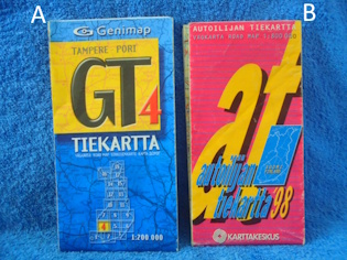 Autoilijan tiekartta- Suomi tai GT4 tiekartta- Tampere- Pori, L306