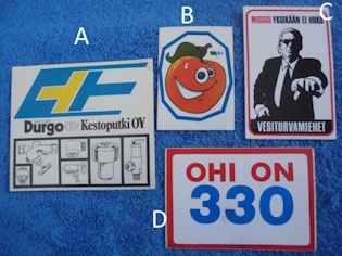 Tarra, Durgo- Suomalaista- omena, Vesiturvamiehet- 330 ohi on, R300