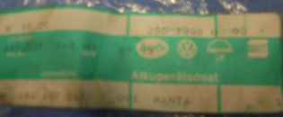 Volkswagen, m�nt� w 046 107 065, alkuper�isosa, B851