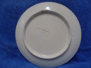 Keraaminen sein�lautanen, k�sinmaalattu, vintage, A2325
