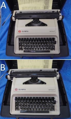 Olympia Carina 3, automatic, kirjoituskone, vintage, S209
