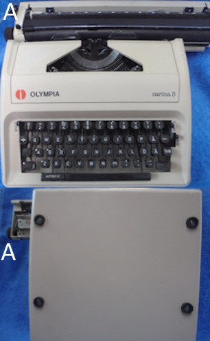 Olympia Carina 3, automatic, kirjoituskone, vintage, S209