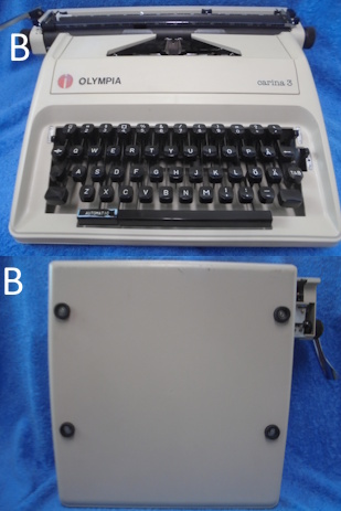 Olympia Carina 3, automatic, kirjoituskone, vintage, S209