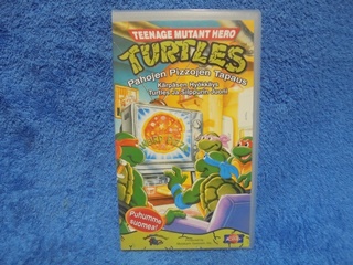 Teenage Mutant Ninja Turtles, 1991, Pahojen Pizzojen Tapaus, VHS,  R903