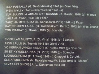 Olavi virta, Syysillan muistoja, 1975, LP-levy, R911